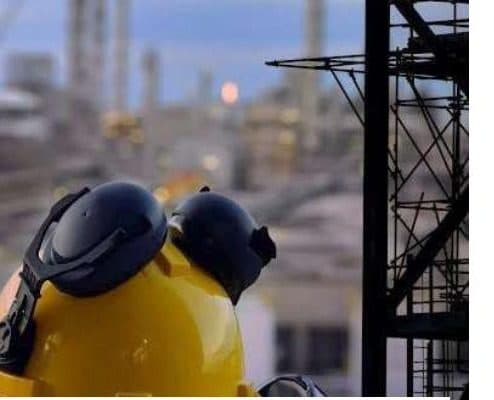 Safety helmets on a Tezon-Drone site